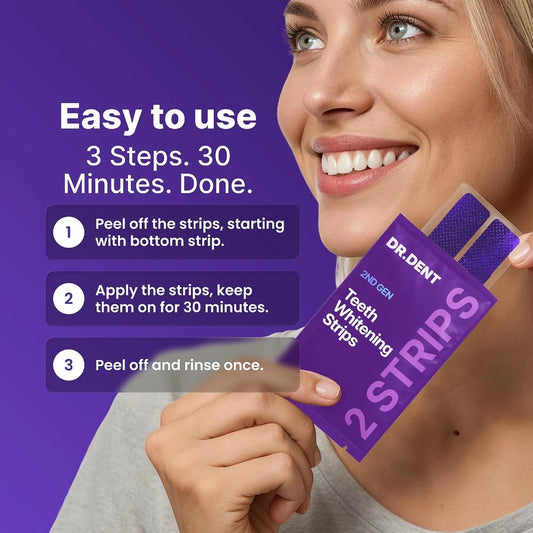 Purple Teeth Whitening Strips