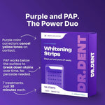 Daily Purple Teeth Brightening Strips Surface Stain Removal Oral Care For Clean Teeth